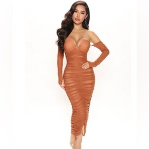 Mesh Midi Dress